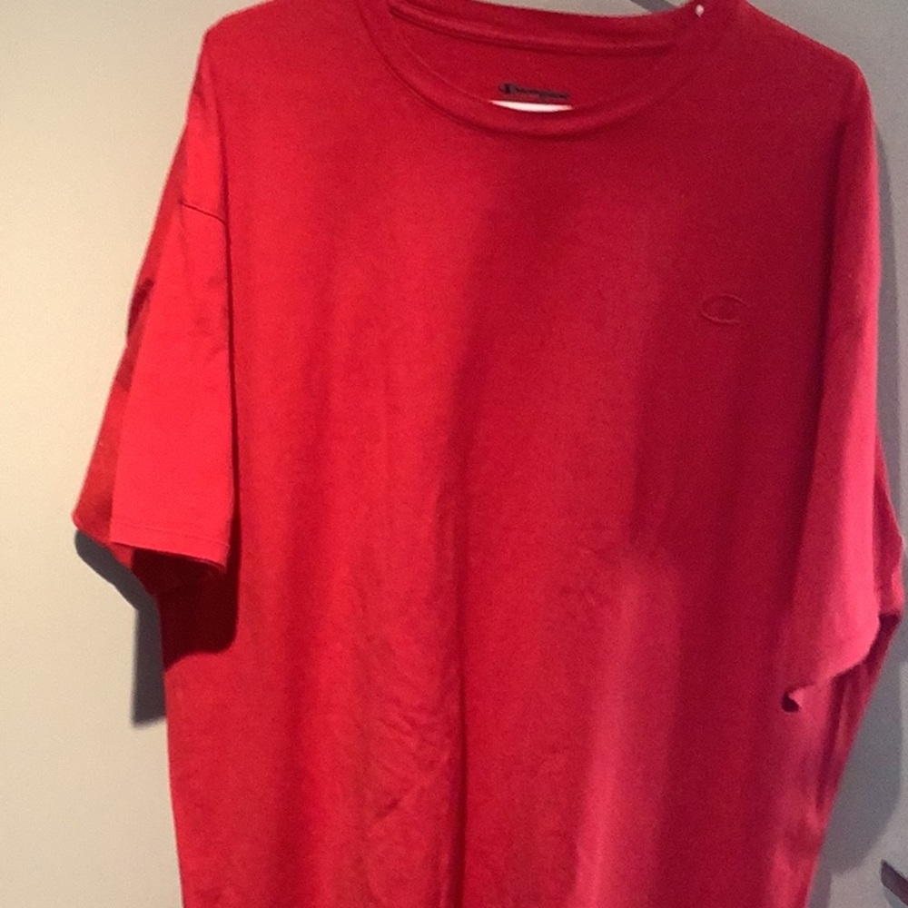 Men’s Red Cotton Champion short sleeve t-shirt Size 2XXL never worn
